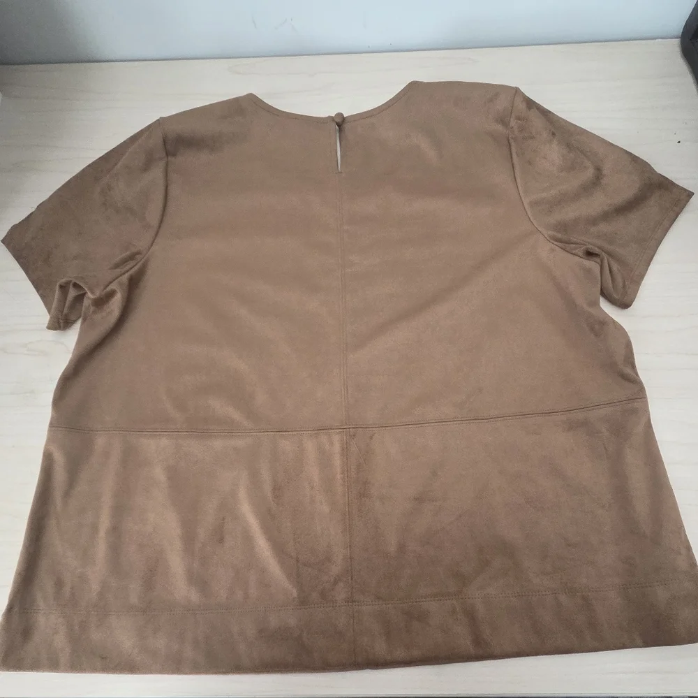 J. Jill WomensFaux Suede Top - Picture 3 of 5